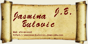 Jasmina Bulović vizit kartica